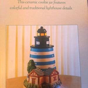 Ceramic Lighthouse Cookie jar